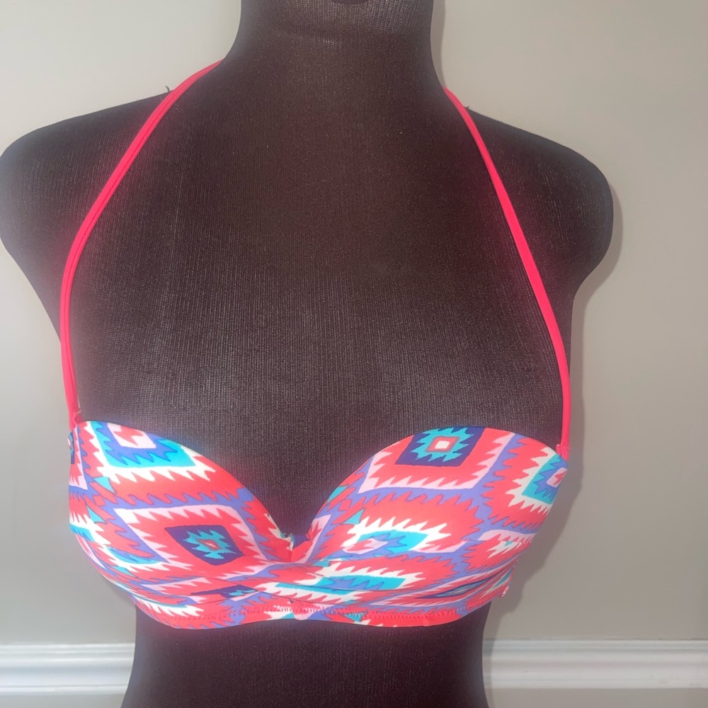 Hollister‎ Bikini Top Swim suit Top sz M Hot Pink